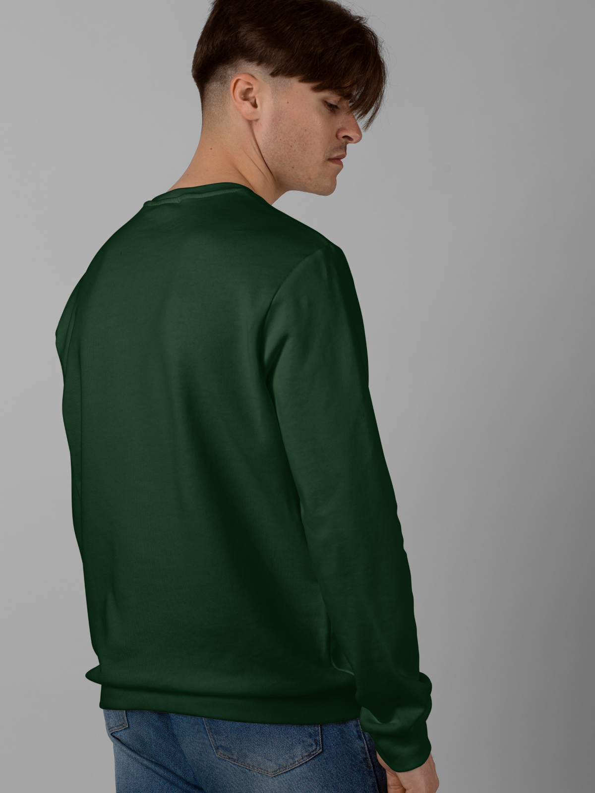 Plain Dark Green Sweatshirt