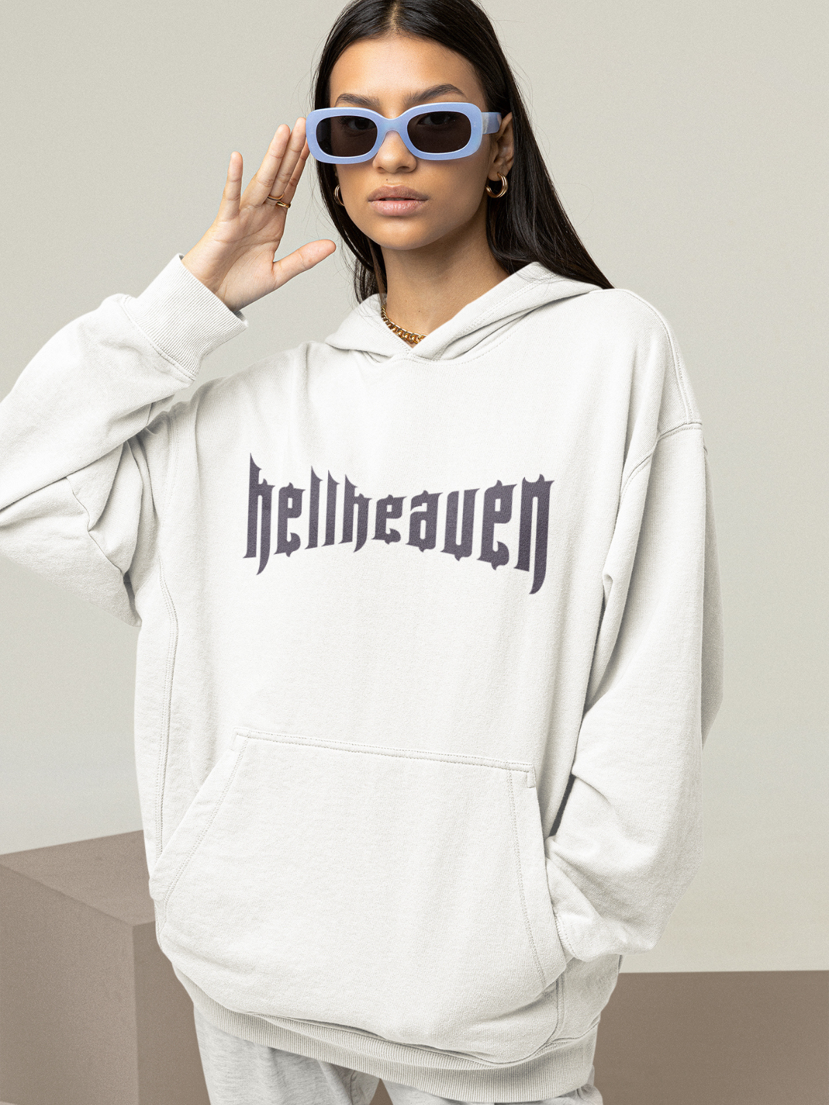 White Shady Hoodie